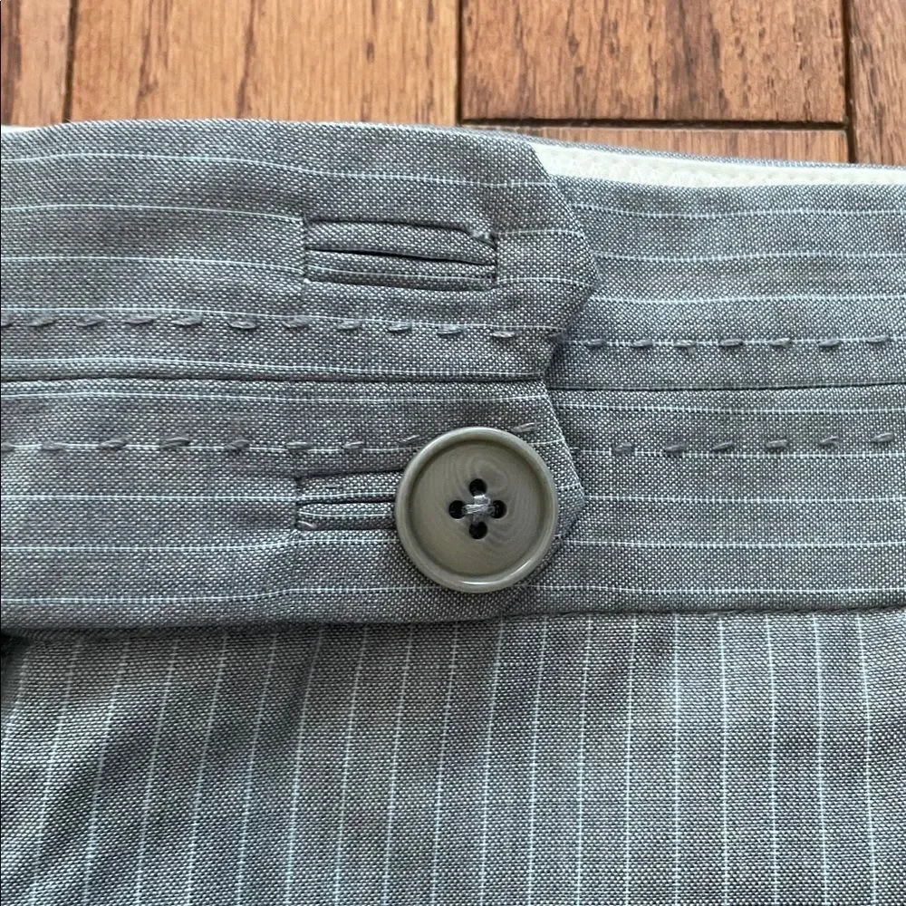 MB by Malene Birger Wool Gray Pinstripe Dress Shorts Sz 40